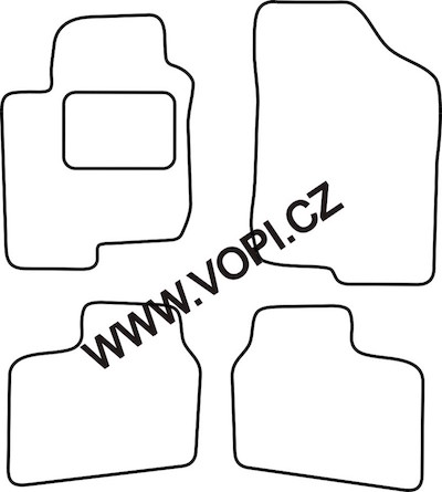 Textil-Autoteppiche Hyundai i30 09/2007 - 06/2009 Carfit (1836)